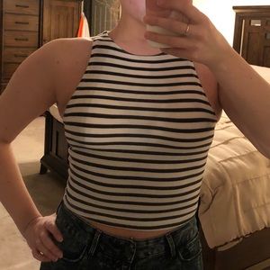 Garage - Striped Crop Top